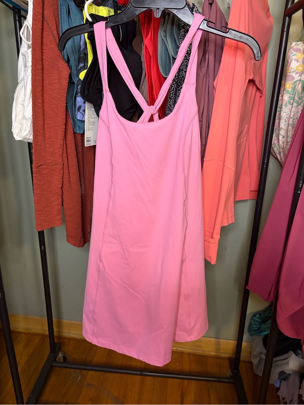 Avia Pink Cross-Strap Athletic Dress